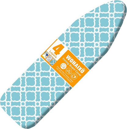 Ironing Board Cover and Pad, Standard Size 15" x 54" Iron Board Replacement