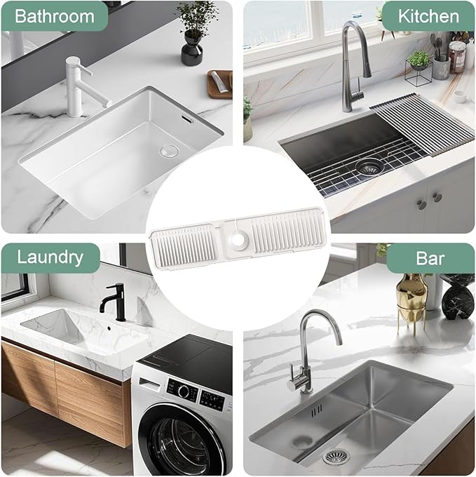 24 Inch Upgraded Draining Mat Folding faucet Mat