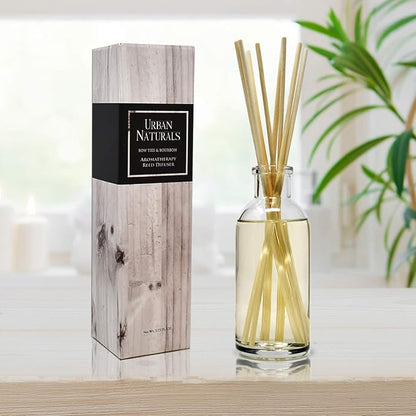 Urban Naturals Bowties & Bourbon Reed Diffuser Gift Set | Dark Oak, Bergamot & Bourbon | Made in the USA
