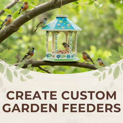 Fun Express DIY Unfinished Wood Gazebo Bird Feeders - Makes 2