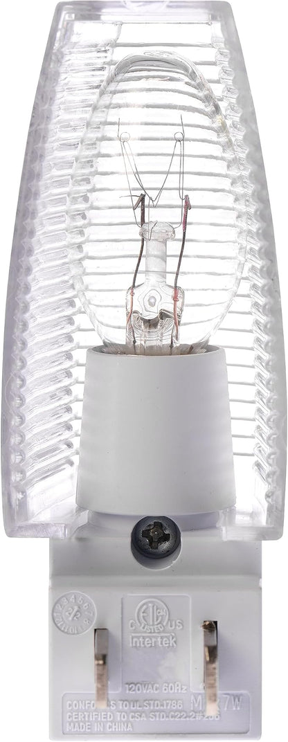 Projectpak Plug in Night Light with Manual On/Off Switch for Hallway, Bedroom, Stairways – Includes 4W Incandescent Bulb | 4 Pack