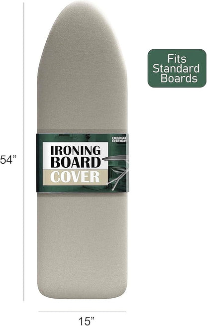 Hearth & Harbor Ironing Board Cover and Pad 15x54 Full Size, Thick Heavy Duty
