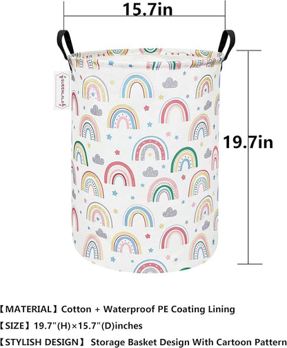 QUEENLALA Large Storage Basket, Laundry Hamper/Bathroom/Home Decor/Collapsible