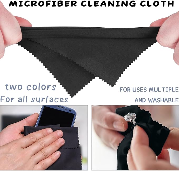 8-Pack Premium Microfiber Cleaning Cloths -Ultra-Soft, Streak-Free, Suitable