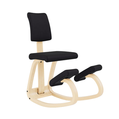 Varier Ergonomic Kneeling Chair for Office – Premium Kneeling Chair with Back Support for Posture Correction, Heavy Duty Desk Chair Cushion, Adjustable Office Chair Solution for Back Pain Relief