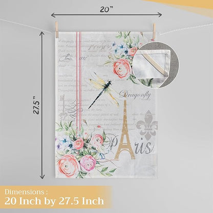 Maison d' Hermine Kitchen Towels Set of 2 100% Cotton 27.50" x 20" Reusable