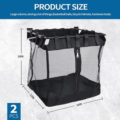 2Pcs Large Slatwall Baskets Mesh Slatwall Baskets