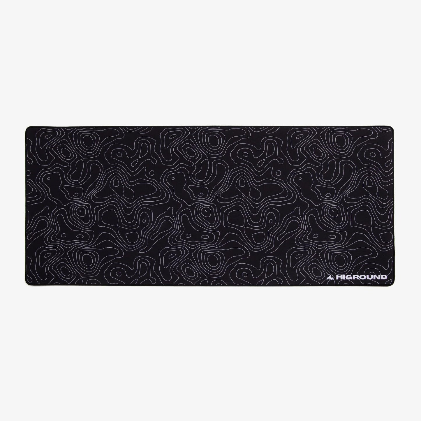 Higround BLACKICE XL Topograph Gaming Mousepad, Cool Medium Speed Desk Mousepad, Computer Mouse Mat, Flat Stitched Edge, Full Range of Motion, Non-Slip Rubber Base, Perfect for Gamers & Office Use