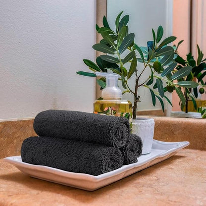 Orighty Microfiber Washcloths Bulk Towels Set 100 Pack, Highly Absorbent and