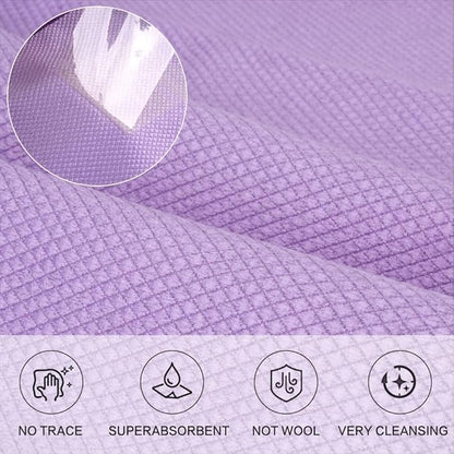 SINLAND Microfiber Glass Cleaning Cloth, Lint Free Cleaning Cloths
