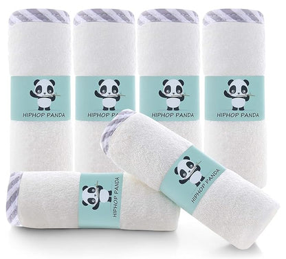 HIPHOP PANDA Baby Washcloths, Rayon Made from Bamboo