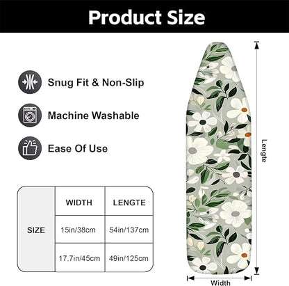 Floral Ironing Board Cover, Standard Size Cotton Iron Board Covers