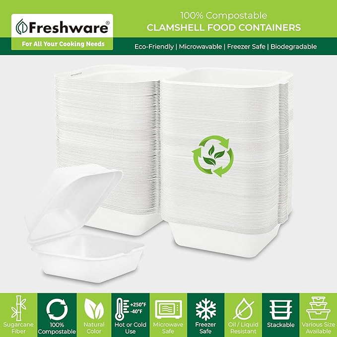 Freshware Clamshell Food Containers