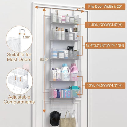 Over The Door Organizer, Metal Door Organizer Hanging