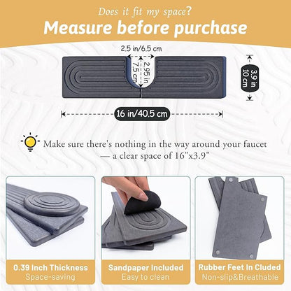 Kitchen Faucet Absorbent Mat