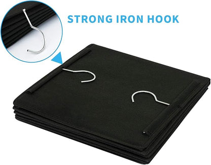 2 Pack Hanging Closet Organizer, 5 Shelves Hanging Storage