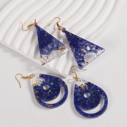 Szecl 3Pcs Moon Star Earring Silicone Mold with Hole 36 Cavities Astral Butterfly Snake Astronomy Cloud Sun Shape Resin Casting Mold Keychain Necklace Pendant Handmade DIY Craft Jewelry Making Tool