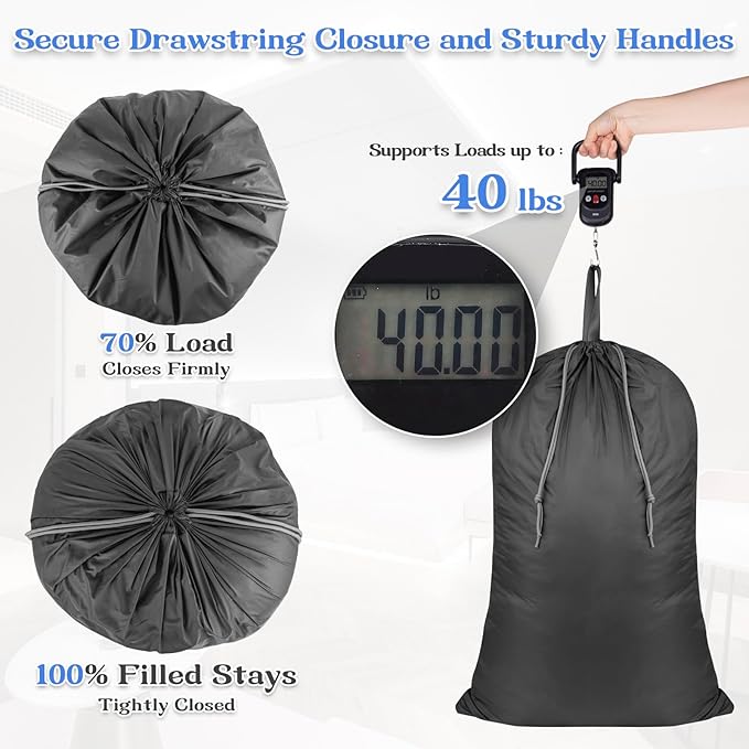 Laundry Bag Extra Large Heavy Duty, Laundry Basket Liner Replacement, Drawsting