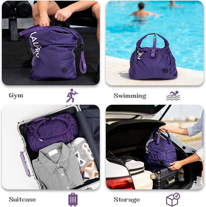 Travel Laundry Bag, Vacuum Compression Dirty Clothes Travel Bag, Waterproof