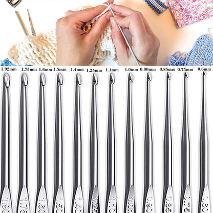 Hntess 118Pcs Crochet Kit for Beginners, Premium Knitting & Crochet Supplies Set with 12 Yarn Spools, 21 Crochet Hooks, 6 Sewing Needles & Storage Case, Complete Starter Crochet Kit for Adults Kids