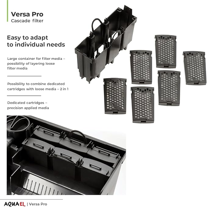 Aquael Versa Pro 20 Power Filter - Hang On Back Filter for Aquariums