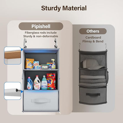 Pipishell 6-Shelf Hanging Closet Organizer