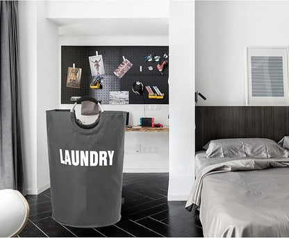 DOKEHOM 160L XX-Large Laundry Basket, Collapsible Laundry Bag, Foldable Laundry