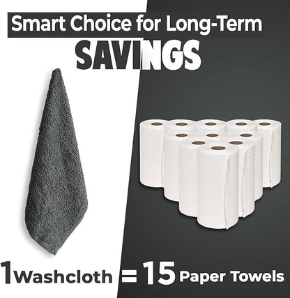 DAN RIVER 24 Pack Wash Cloths for Showering