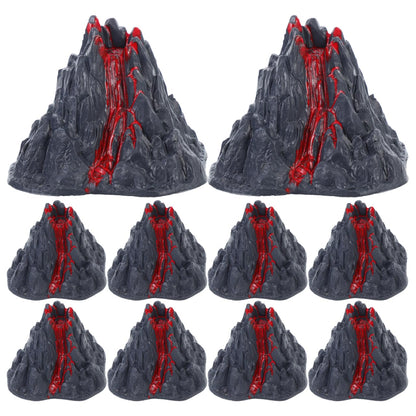 Toyvian Realistic Volcano Model Toy, 2.76inch Simulation Lava Volcano Figure for Science Projects School Dioramas Miniature Landscape Ornament Cake Toppers Educational Science Kit for Kids
