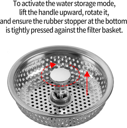 Kitchen Sink Stainless Steel Basket Strainer Replacement