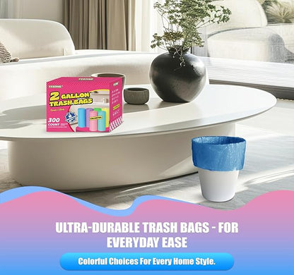 300 Count 2 Gallon Trash Bags