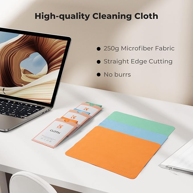 K&F CONCEPT 6 Pack Lens Cleaning Cloth | Microfiber Cleaning Cloth | Glasses