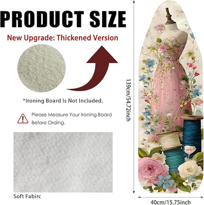 Nuxovilar Ironing Board Cover Needle Cotton 15x54 Inches | Ironing Board Cover