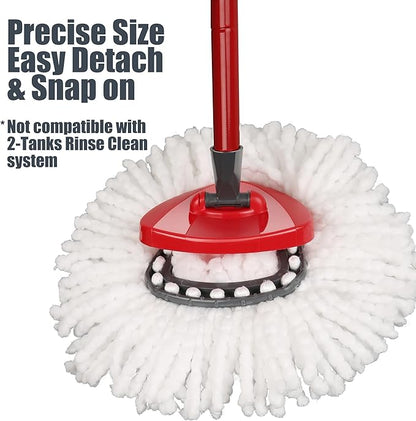 2 Pack Mop Replace Head Compatible