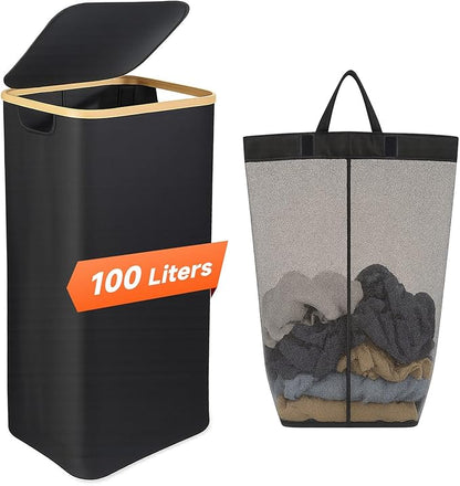 26 Gall/100L Foldable Laundry Hamper