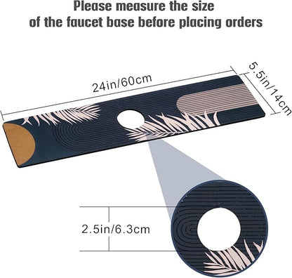 Sink Faucet Absorbing Mat, 2 Pack Drying Mat Around Faucet Sink Splash Guard