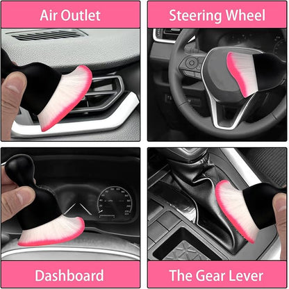 Car Interior Dust Brush, Auto Detailing Brush, Soft Bristles Car Cleaning