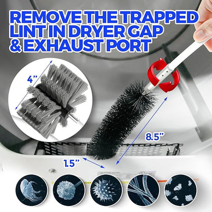 Holikme 30 Feet Dryer Vent Cleaner Kit, Flexible Lint Brush