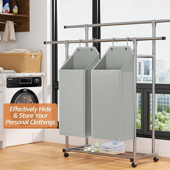 MaxGear Hanging Laundry Hamper, Over the Door Hamper