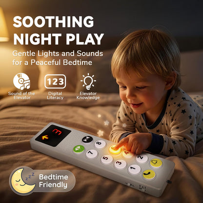 Civikids Elevator Activity Panel Toy for Toddlers, Musical Toy Sensory Busy Board with Lights Sounds Numbers, Montessori Toys for 2 Year Old Boys Girls, Toddler Travel Toys, Birthday Gift for Kids
