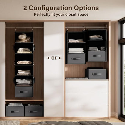 Pipishell 6-Shelf Hanging Closet Organizer