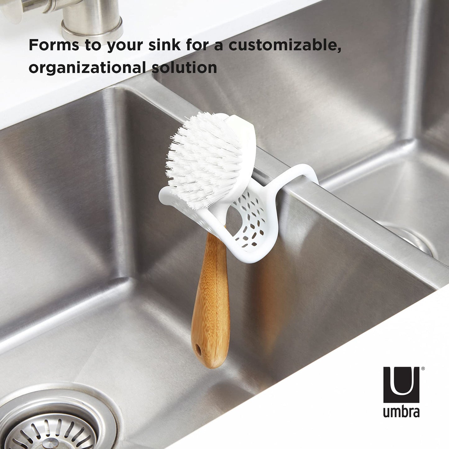 Umbra Sling Sink Caddy, White, 6 Pieces