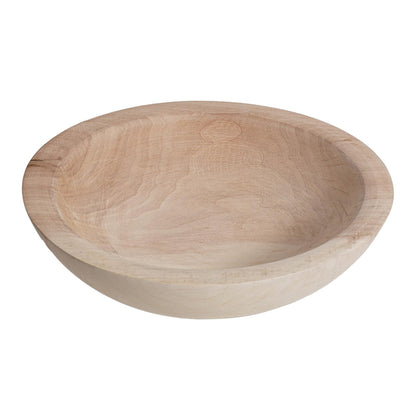 RUIRUICO Wooden Decorative Bowl, Farmhouse Centerpiece (Natural)