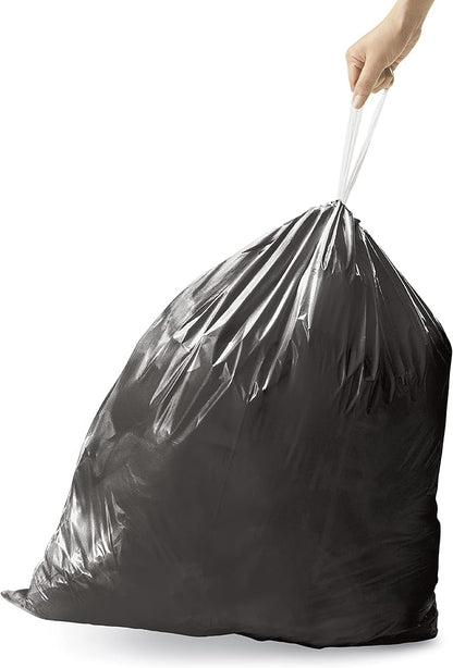 simplehuman Code J 60 Count, Genuine Odorsorb Custom Fit Liners, Drawstring