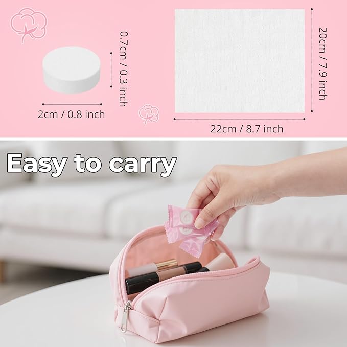 Classycoo 200 PCS Disposable Compressed Towels Tablets- Individually Wrapped