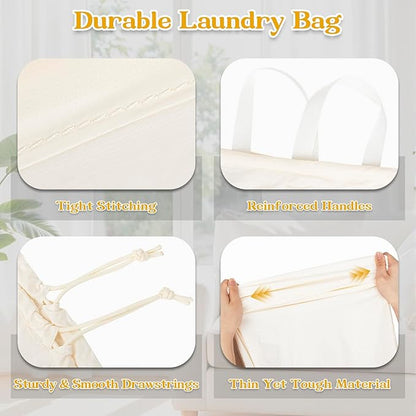 Heavy Duty Laundry Bag, Laundry Basket Liner Replacement, Drawsting Top