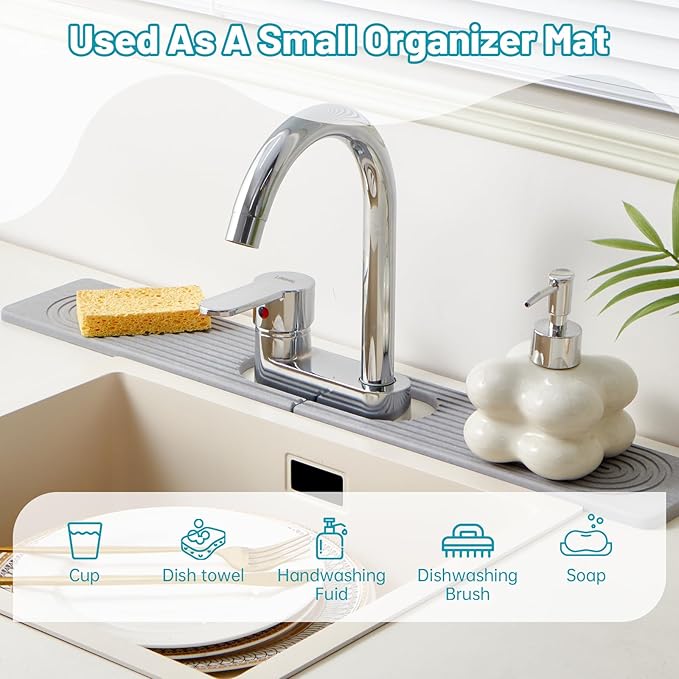 Stone Faucet Mat for Kitchen Sink