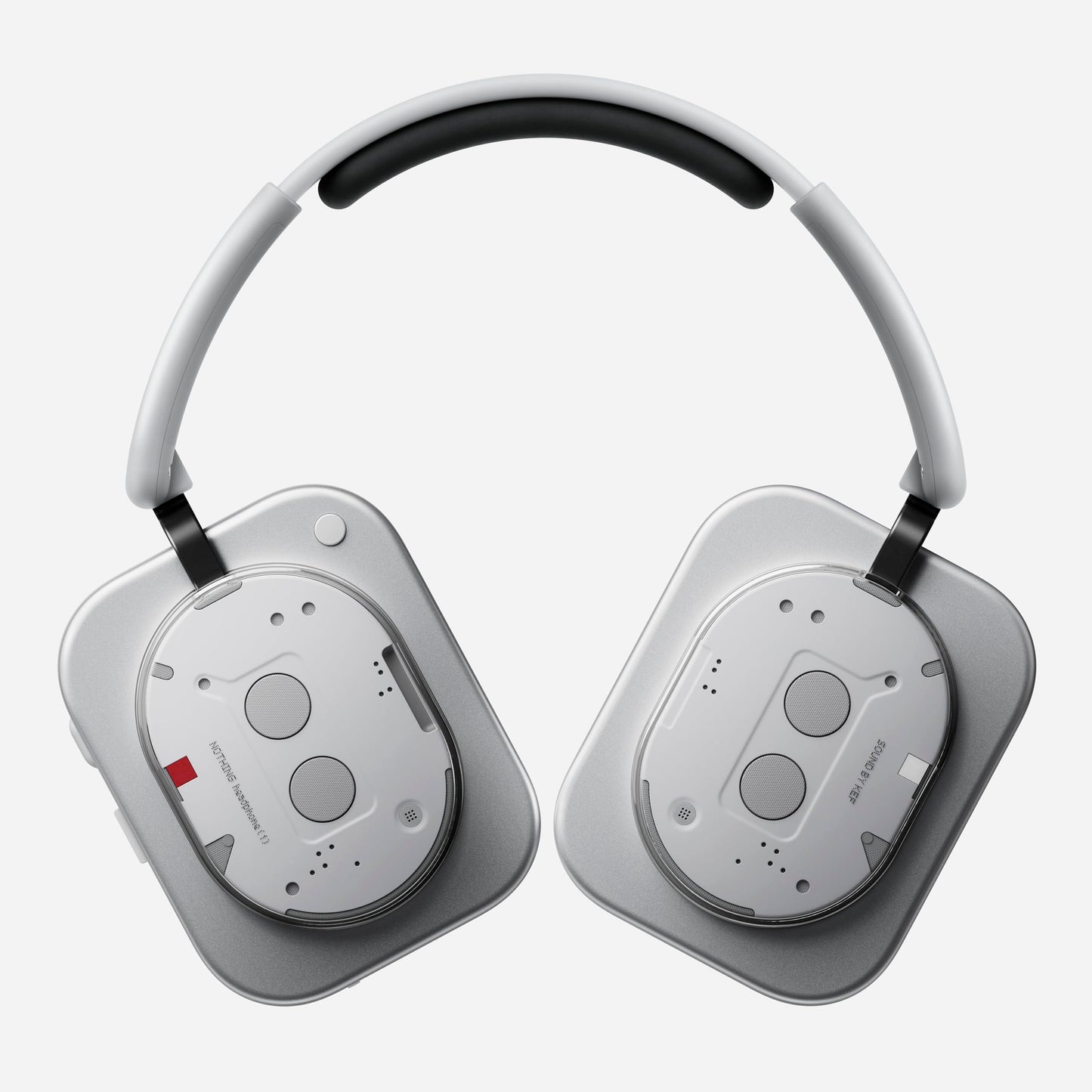 Nothing Headphone (1) Hybrid Active Noise Cancelling Headphones, Wireless Over-Ear Headphones with 6 Mics, 80Hrs Playtime, Hi-Res Audio, KEF-Tuned, Spatial Sound, Comfort Fit & Fast Charging White