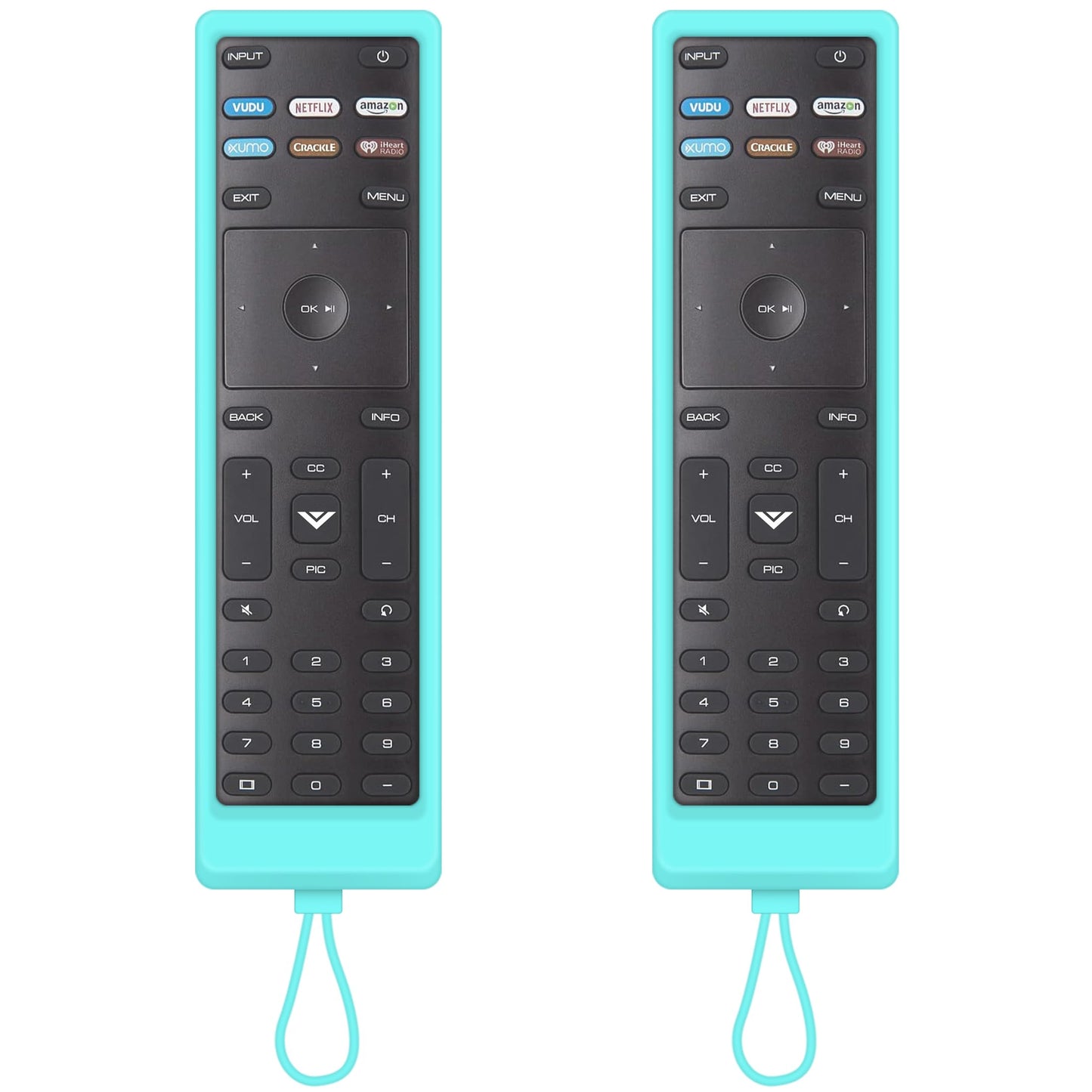 Remote for Vizio Smart TV Remote, 2-Pack Universal Replacement Control for Vizio TV Remote Compatible for VIZIO All LED LCD HD 4K UHD HDR Smart TV