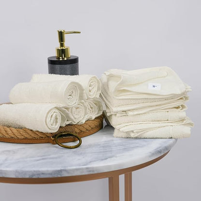 Tens Towels Pack of 60 Washcloths, 12 x 12 Inches, Lighter Weight, Quick to Dry